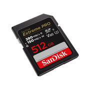 Extreme PRO 512GB V60 UHS-II 280/150MBs