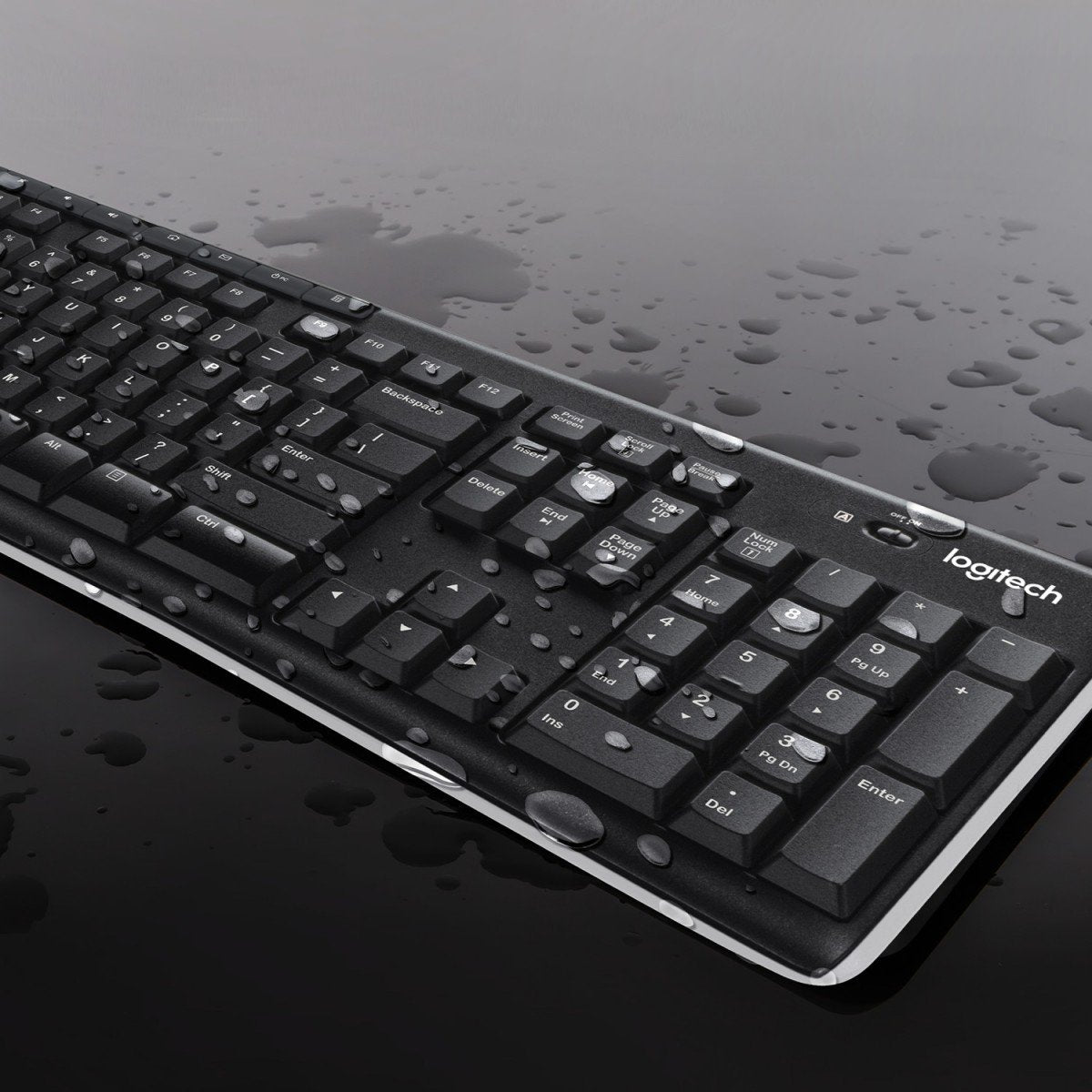 Logitech 920-004509 clavier Souris incluse Maison RF sans fil QWERTY Néerlandais Noir