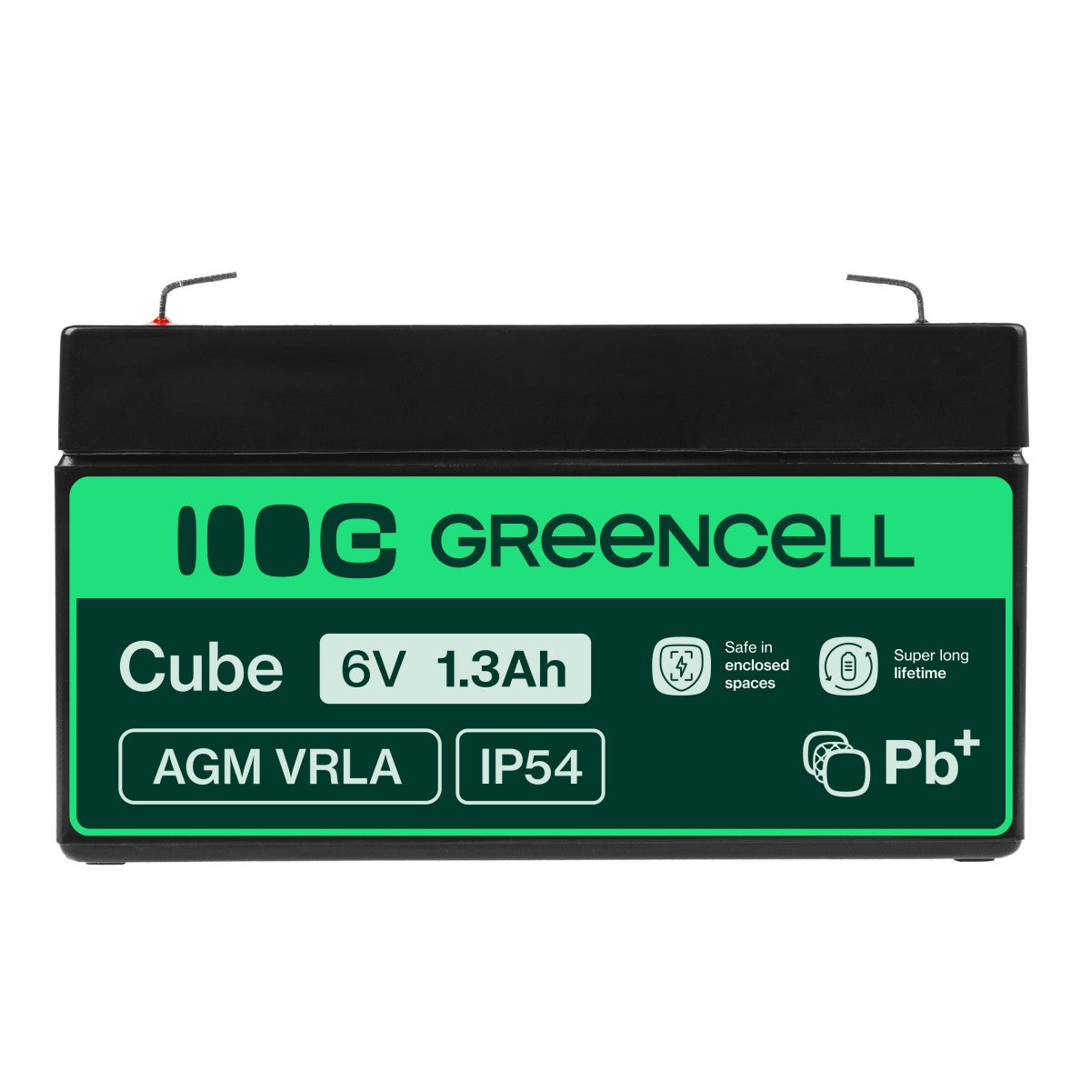 Green Cell AGM13 Batterie de l'onduleur Sealed Lead Acid (VRLA) 6 V 1,3 Ah