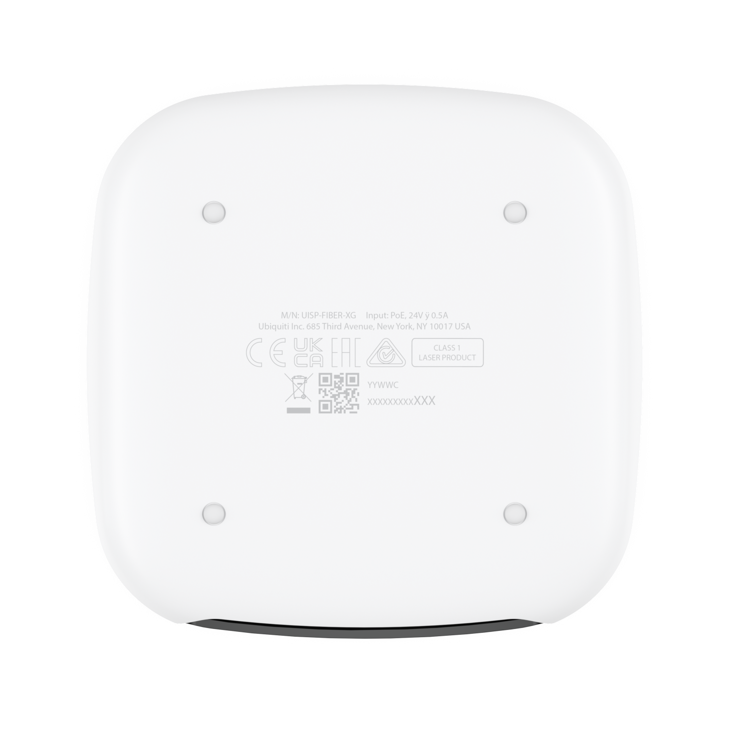 Ubiquiti UISP-FIBER-XG Terminal optique de réseau 10Gbps XG-PON avec un LAN RJ45 2.5GbE