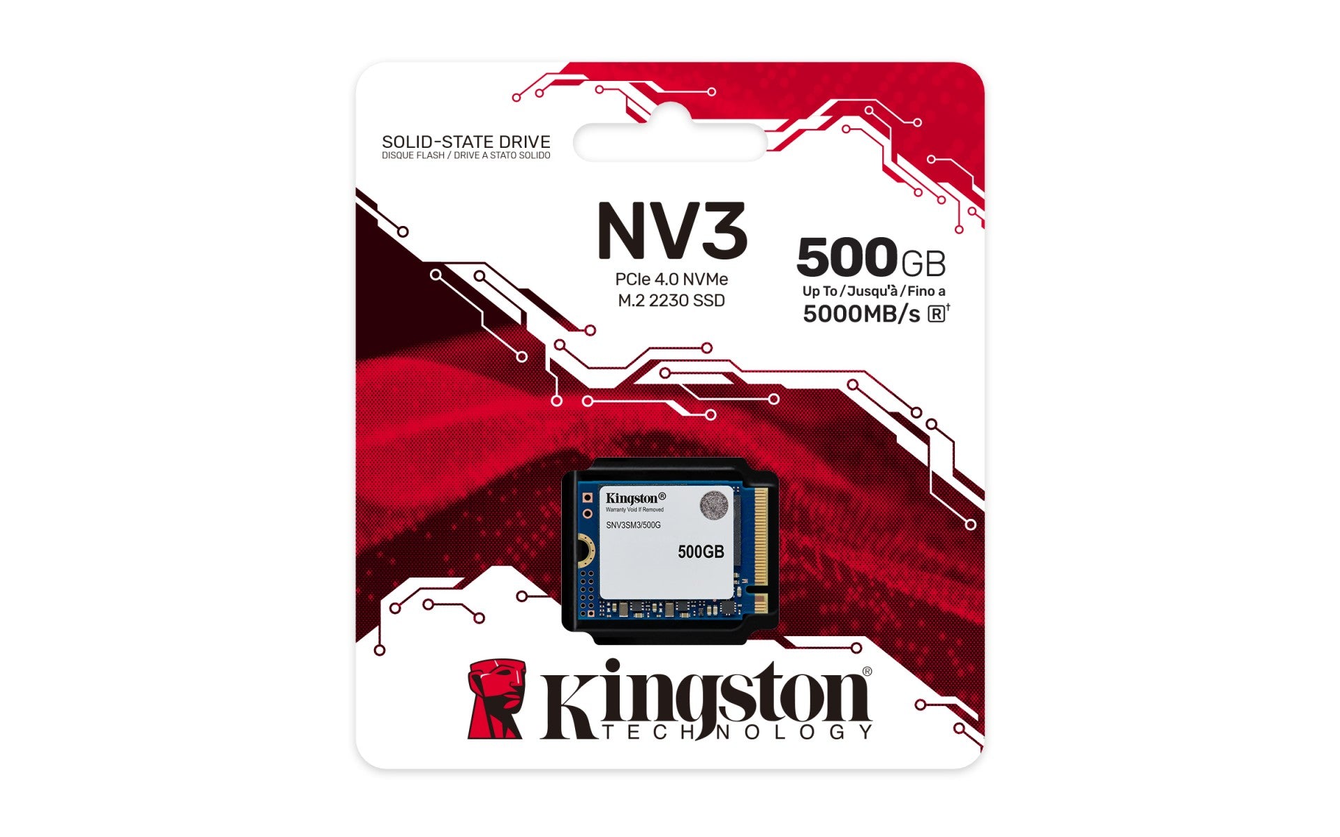 KINGSTON 500Go NV3 M.2 2230 PCIe 4.0 NVMe SSD