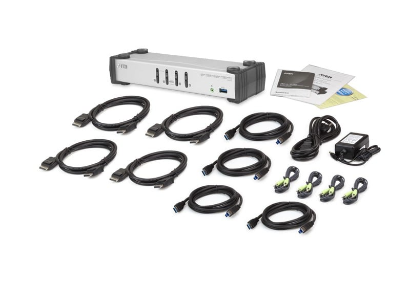 Aten CS1914 switch KVM DisplayPort 1.1/USB 3.0/HP - 4 ports