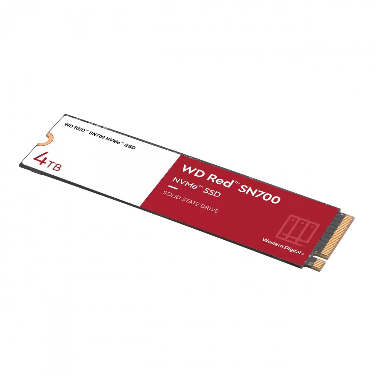 WD Red SSD SN700 NVMe 4To M.2 2280 PCIe Gen3 8Gb/s internal drive for NAS devices POWERED BY SANDISK