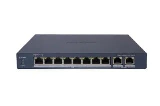 Hikvision DS-3E1510P-EI Géré Gigabit Ethernet (10/100/1000) Connexion Ethernet, supportant l'alimentation via ce port (PoE) Gris