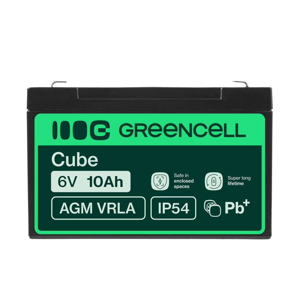 Green Cell AGM16 Batterie de l'onduleur Sealed Lead Acid (VRLA) 6 V 10 Ah