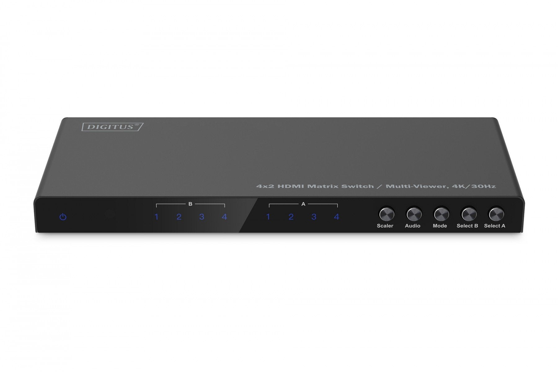 Commutateur/Matrix HDMI 4/2 ports 4K/30Hz UHD HDCP 1.4 audio avec télécommande