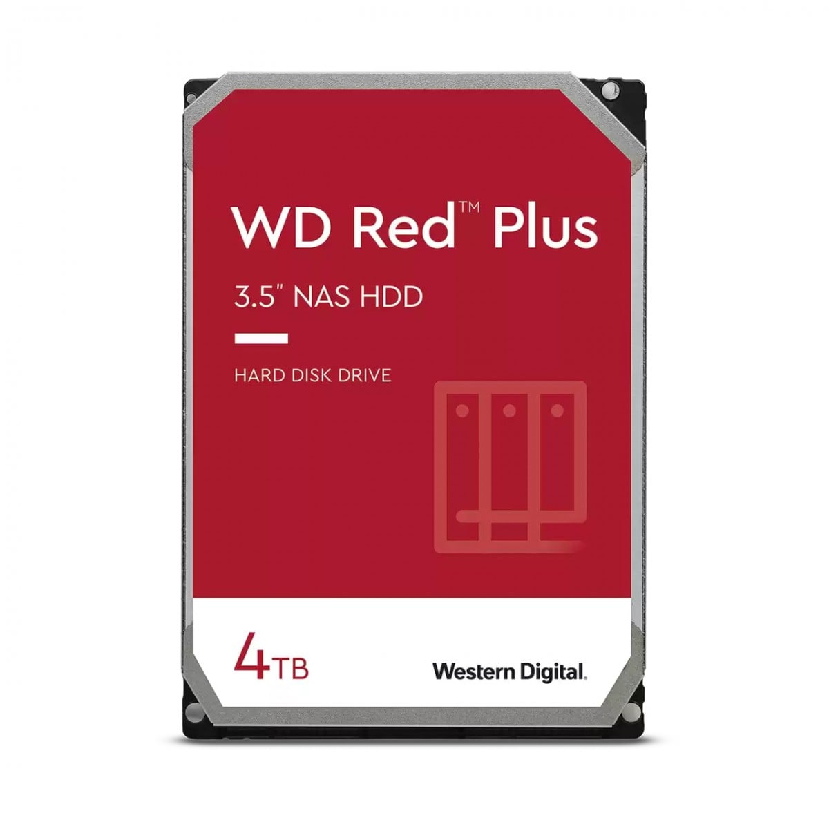 WD Red Plus 4To SATA 6Gb/s 3.5p 258Mo cache internal HDD Bulk