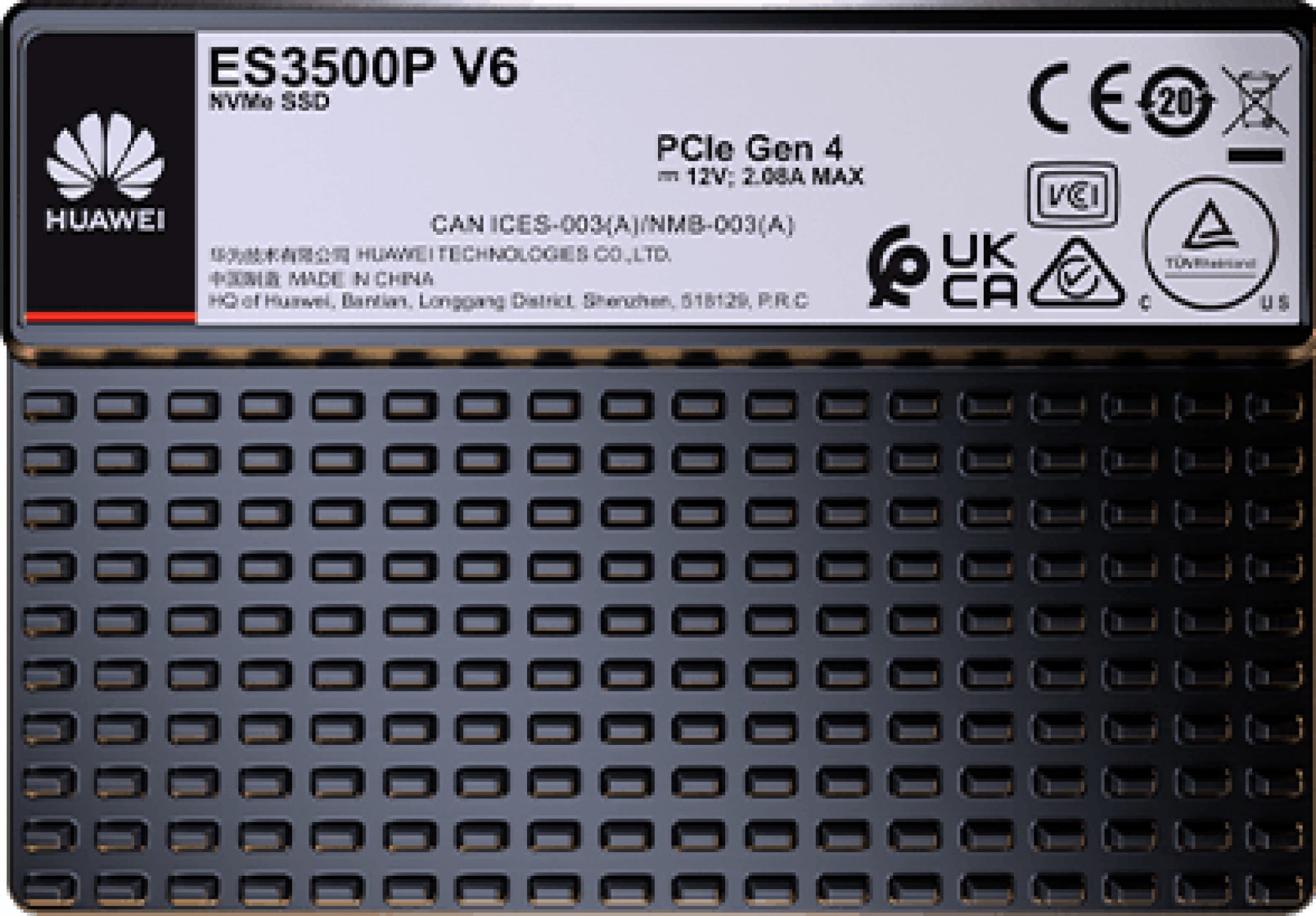 Huawei ES3500P V6 PCIe 4.0 7.68TB SSD NVMe Disk Unit 2.5inch sectorsize-512 BJXS