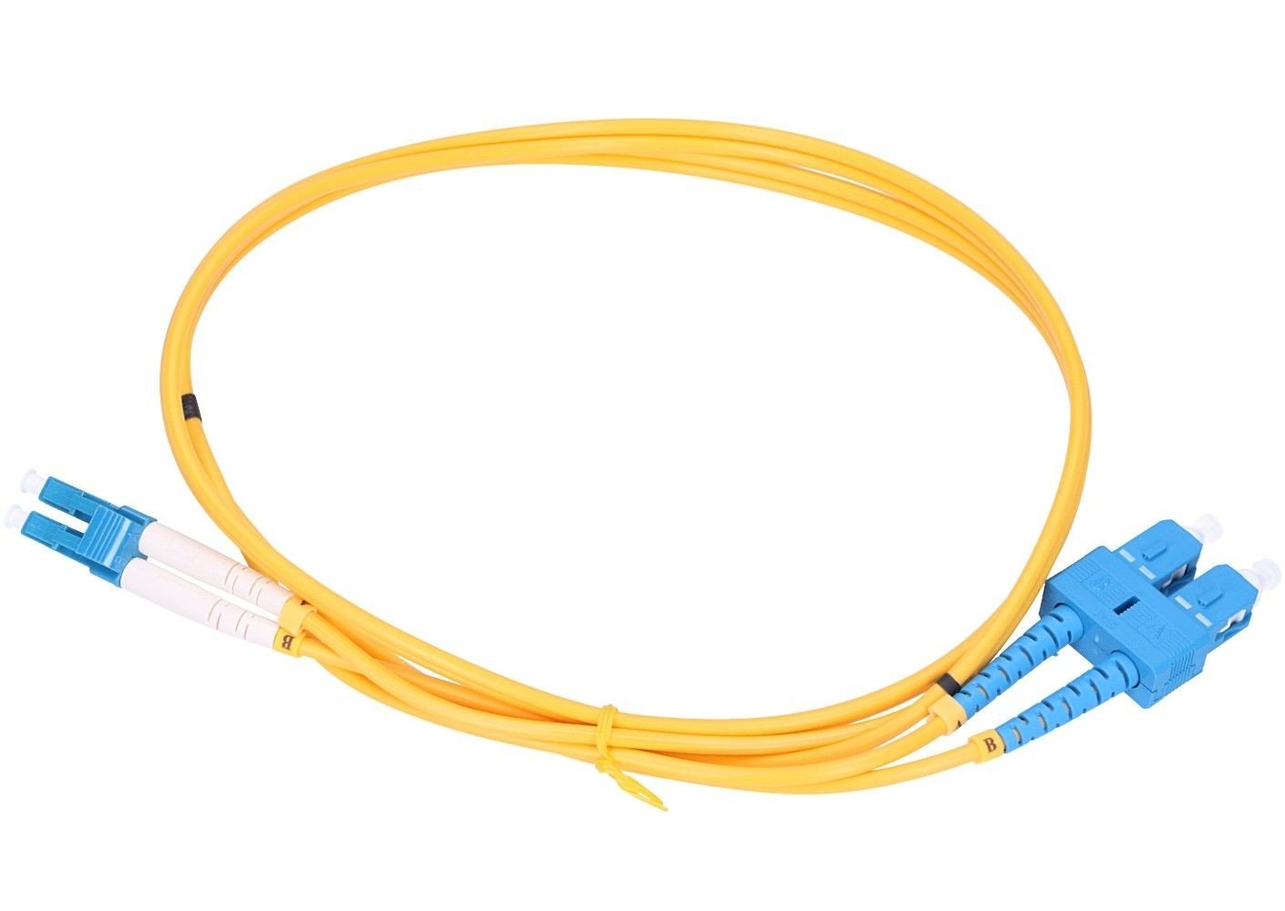 Extralink PATCHCORD SC/UPC-LC/UPC SM G.652D 3.0MM DUPLEX 3M PVC - 3 m câble InfiniBand et a fibres optiques FTTH Jaune