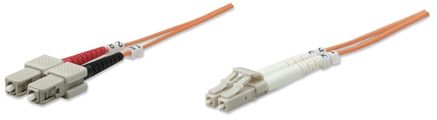 Intellinet 3.0m LC-SC M/M câble de fibre optique 3 m OM2 Orange