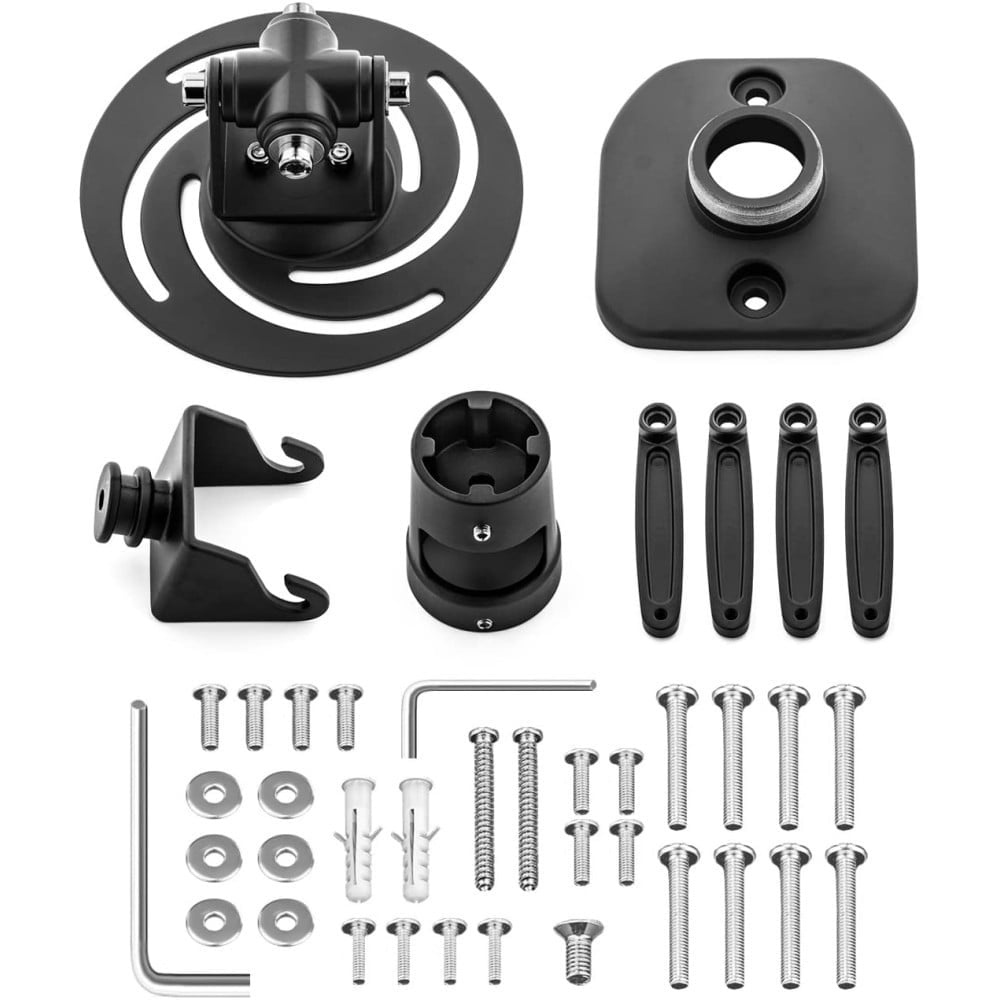 Support de projecteur au plafond rotatif noir Techly ICA-PM 100BK 22cm