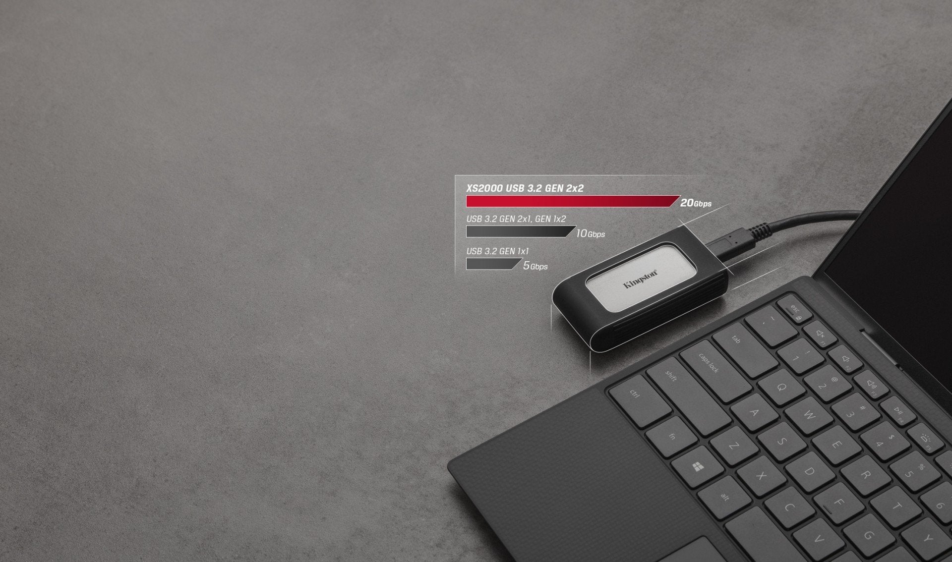 KINGSTON XS2000 PORTABLE SSD 2To USB3.2