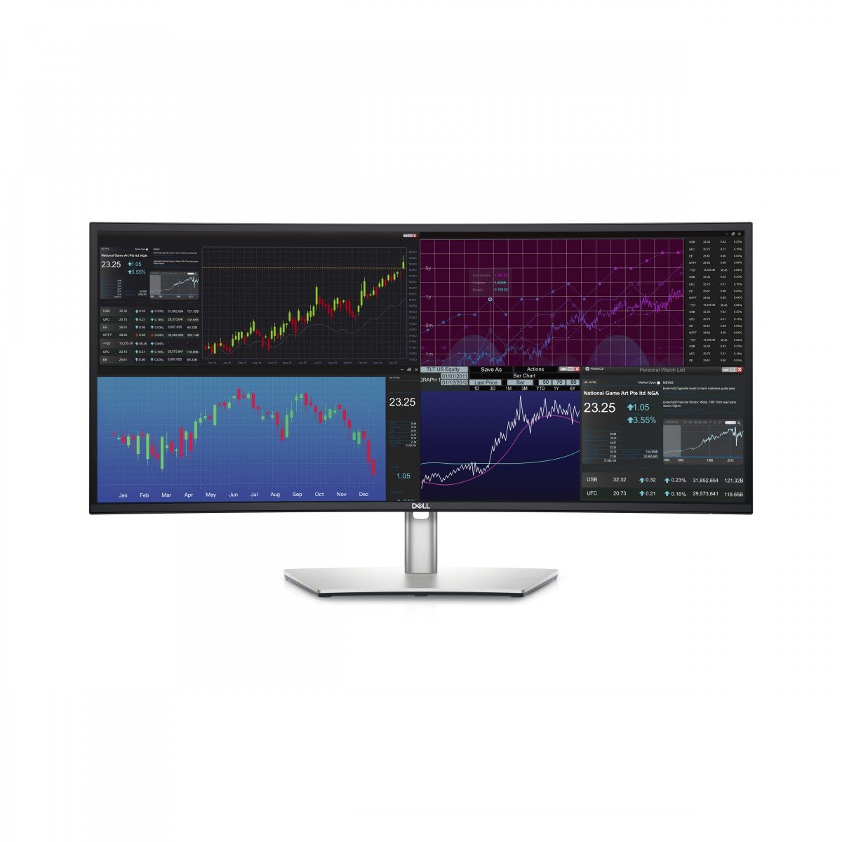 "DELL UltraSharp U3423WE LED display 86,7 cm (34.1"") 3440 x 1440 pixels UltraWide Quad HD LCD Argent"