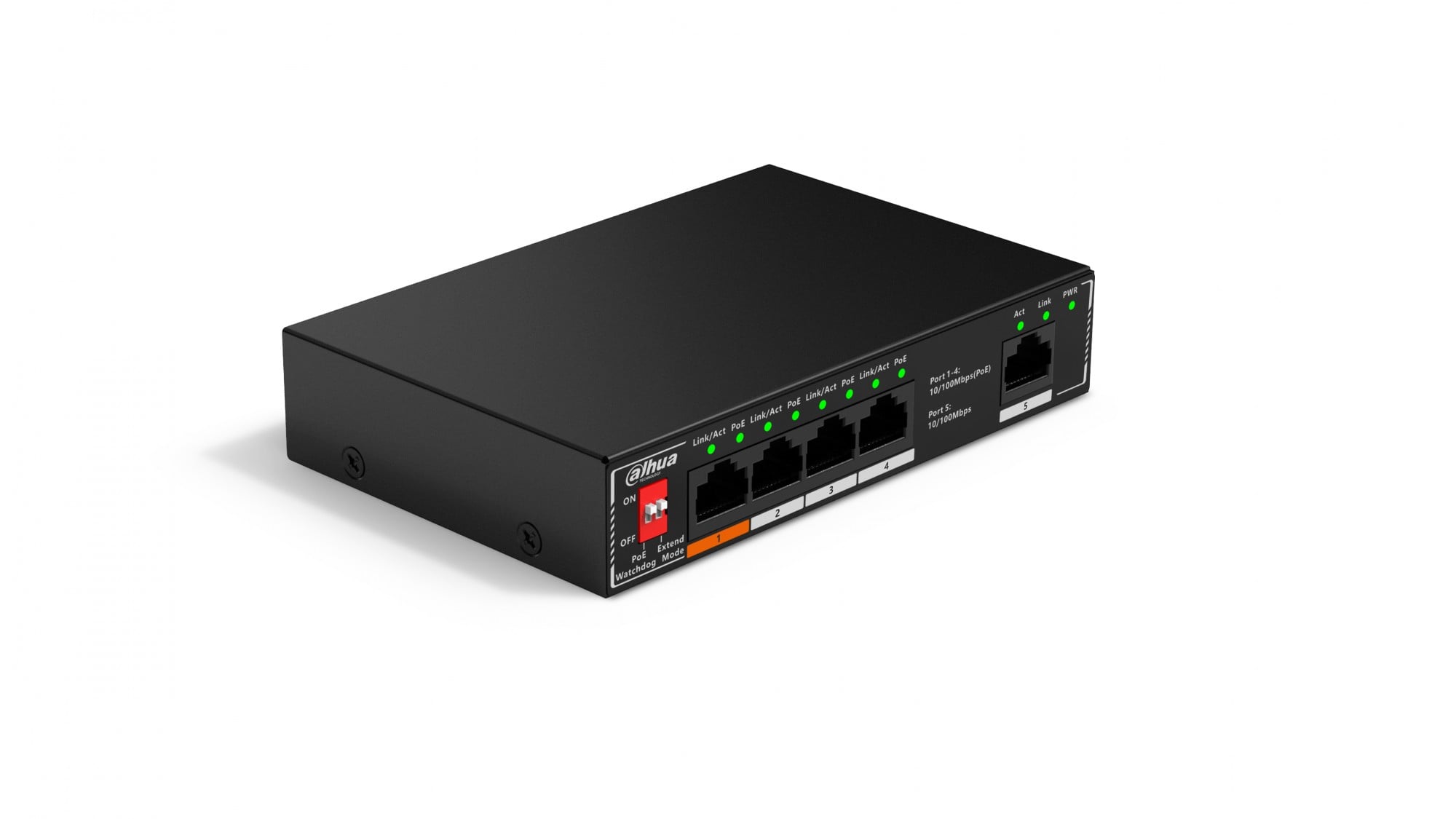 Dahua SF1005P Commutateur de bureau non géré 5 ports avec 4 ports PoE