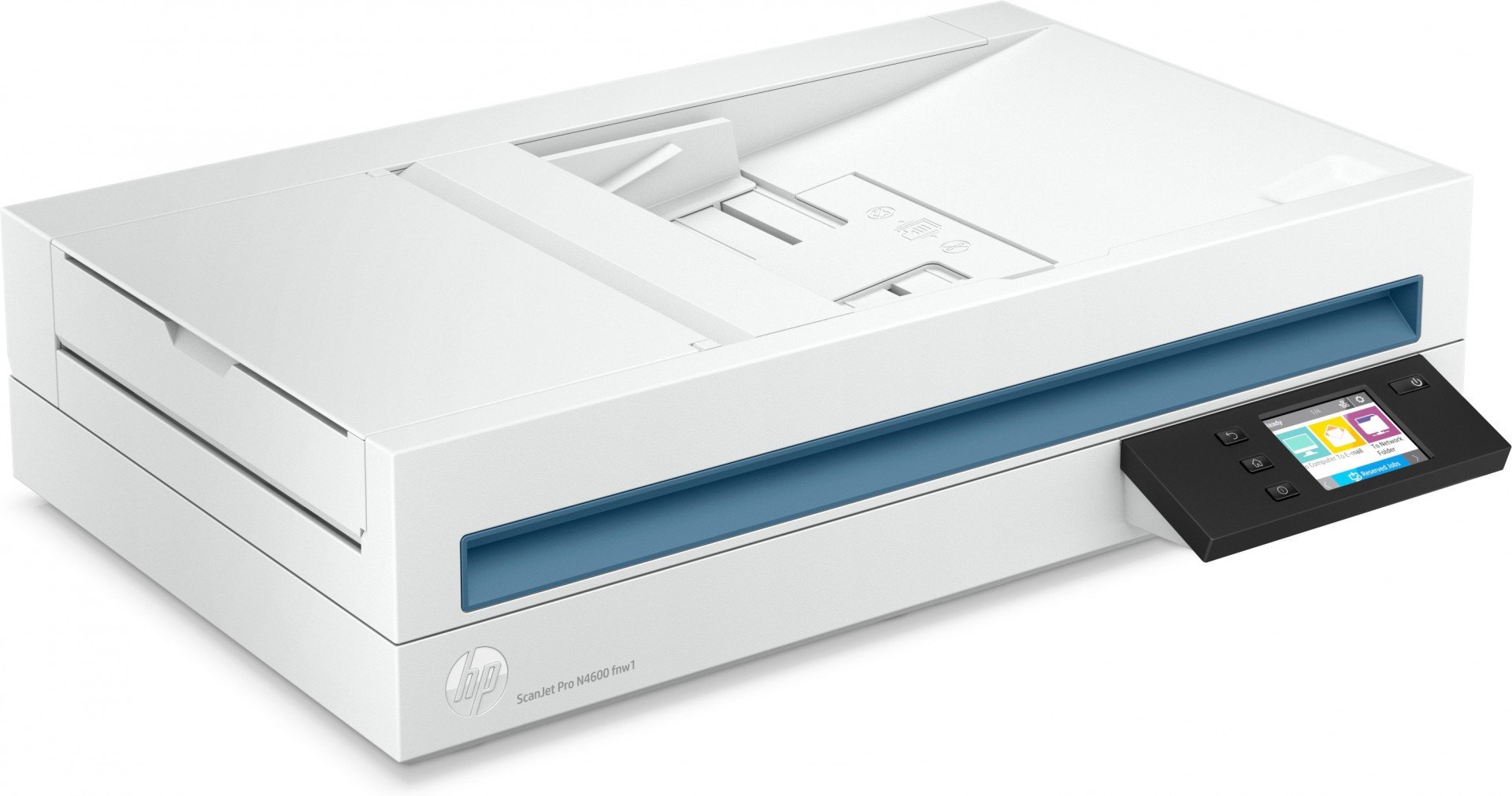 HP Scanjet Pro N4600 fnw1 Scanner a plat et chargeur automatique 1200 x 1200 DPI A5 Blanc
