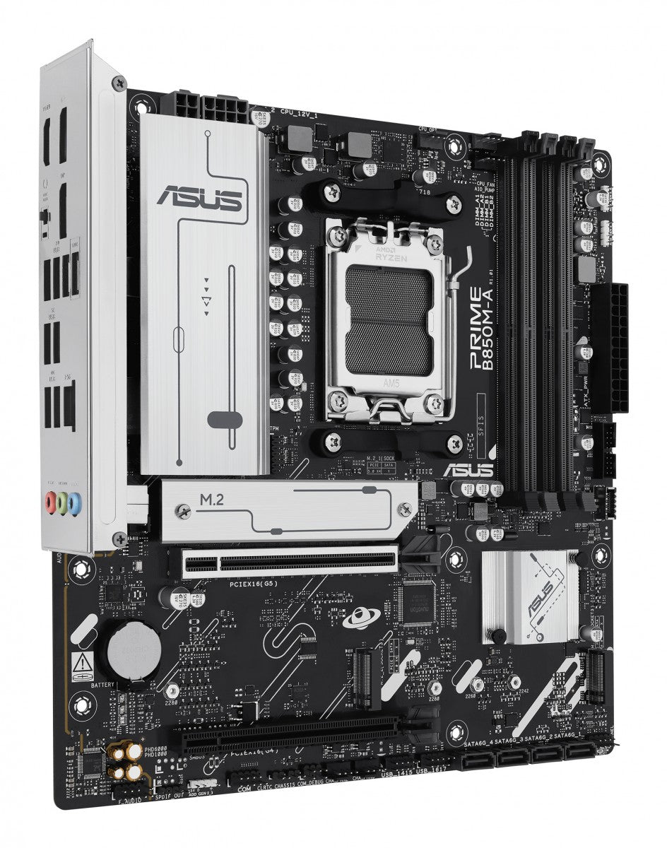 ASUS AMD B850 DDR5 mATX motherboard 1xHDMI 1xDP 3xM.2 4xSATA