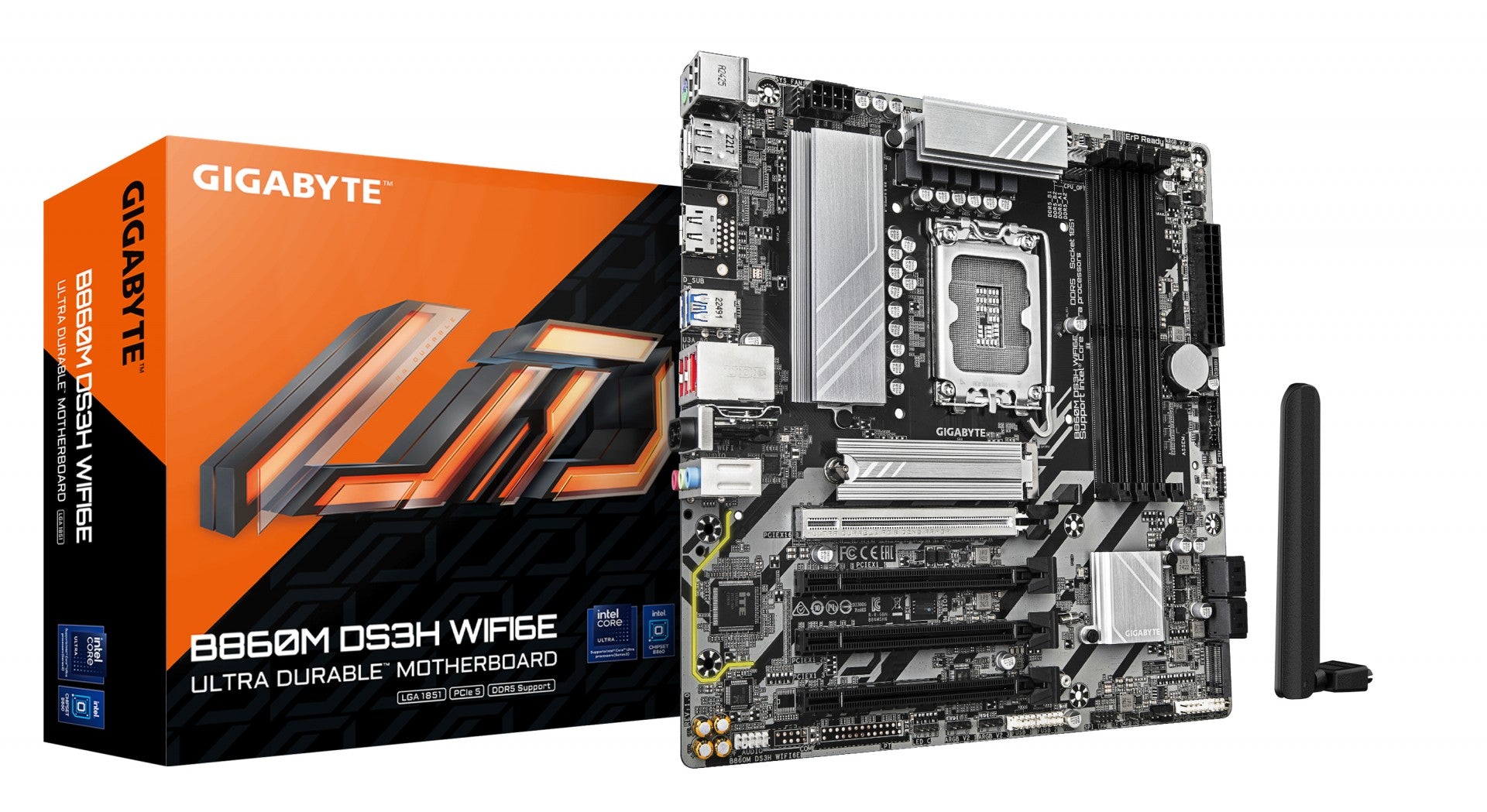 GIGABYTE B860M DS3H WIFI6E carte mere Intel B860 LGA 1851 (Socket V1) micro ATX