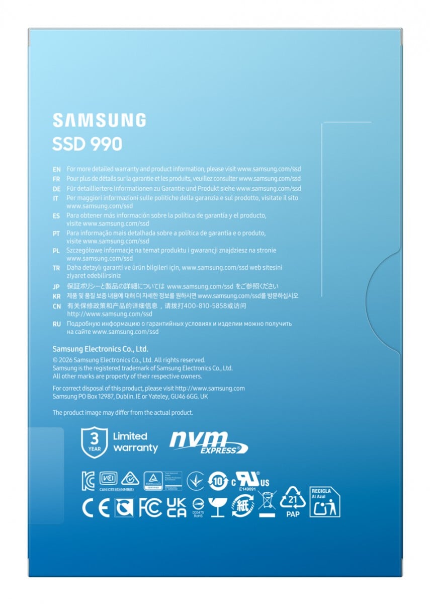 Samsung 990 EVO 2TB MZ-V9V2T0BW