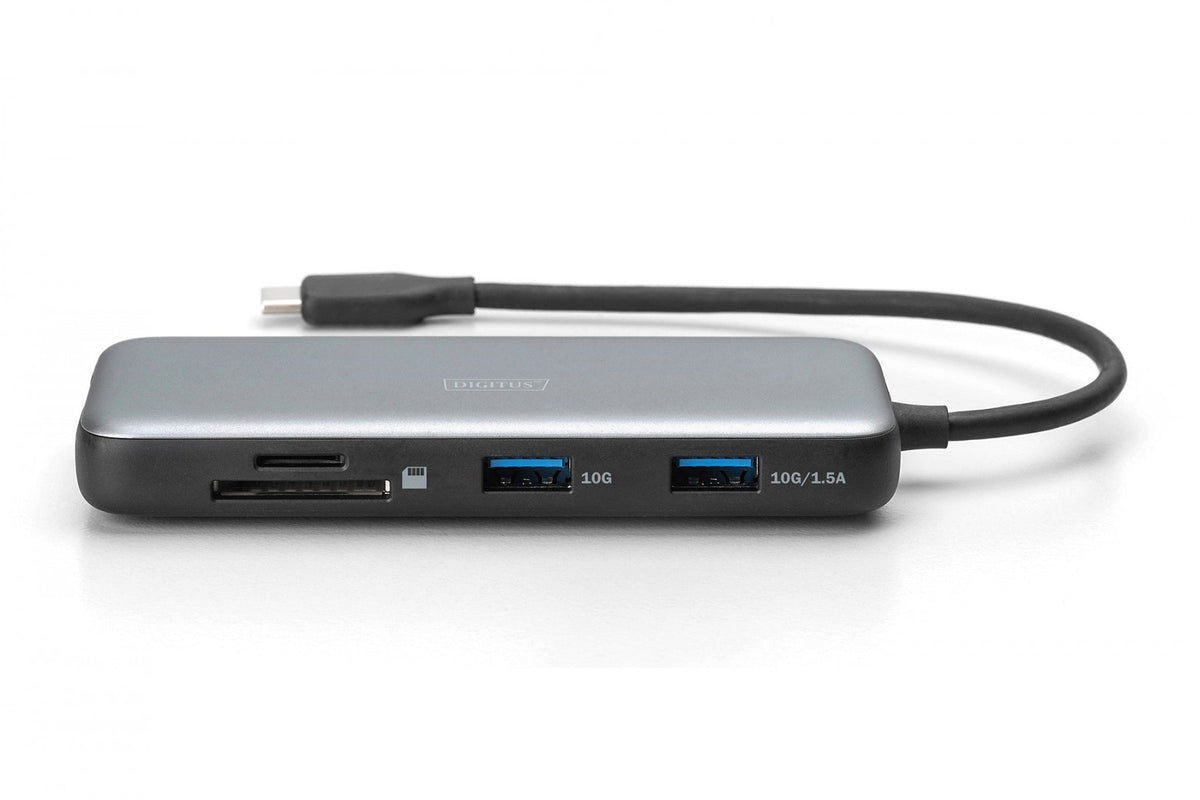 Station d'accueil USB-C 7 ports, max. 4K/60Hz avec HDR, HDMI, USB-A 3.2 Gen2, Ethernet Gigabit, SD/Micro SD, PD 100W