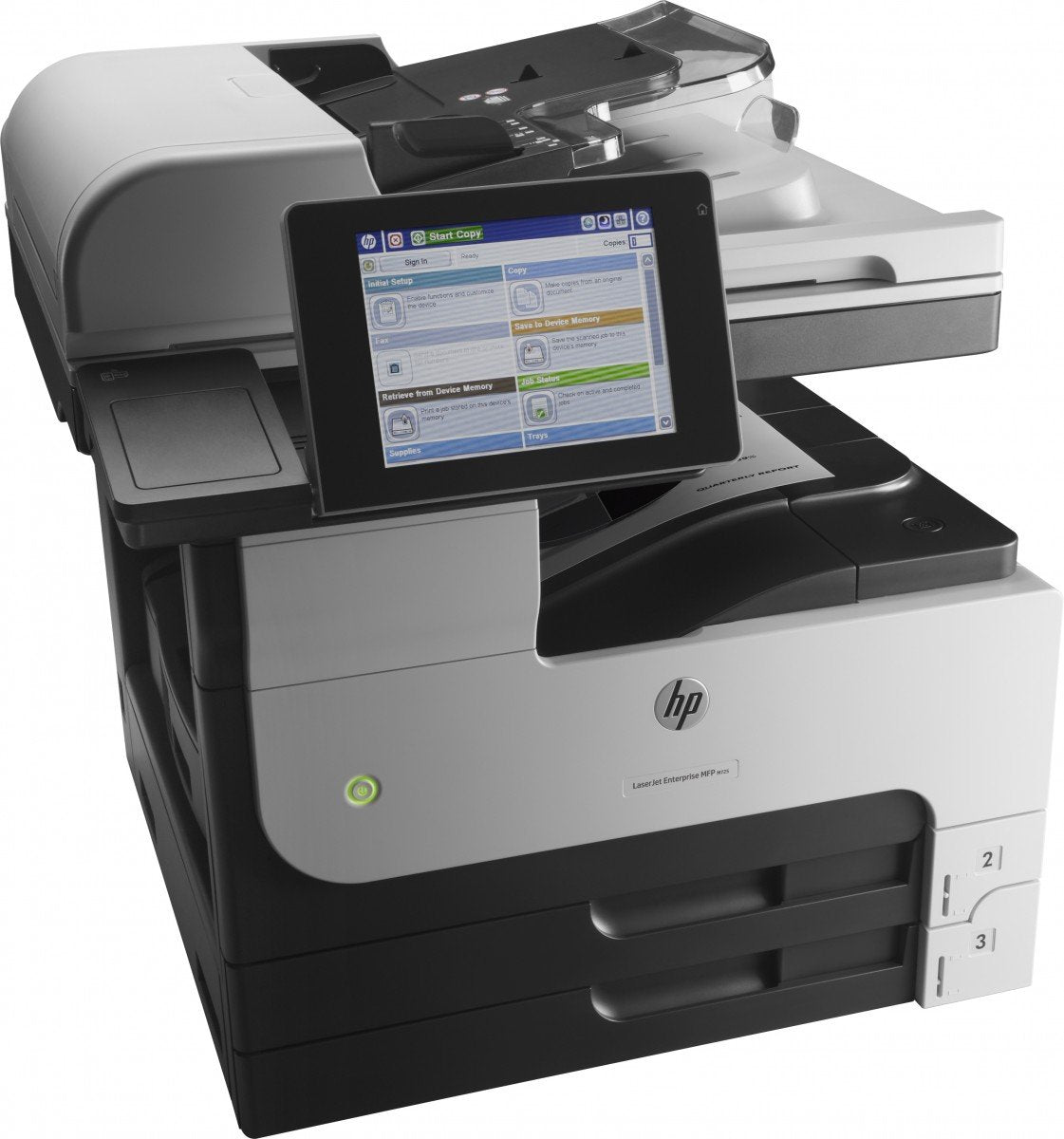HP LaserJet Enterprise M725dn MFP Mono laser A3 297x420mm A3 41ppm Copy 41ppm Print 600sheets USB LAN