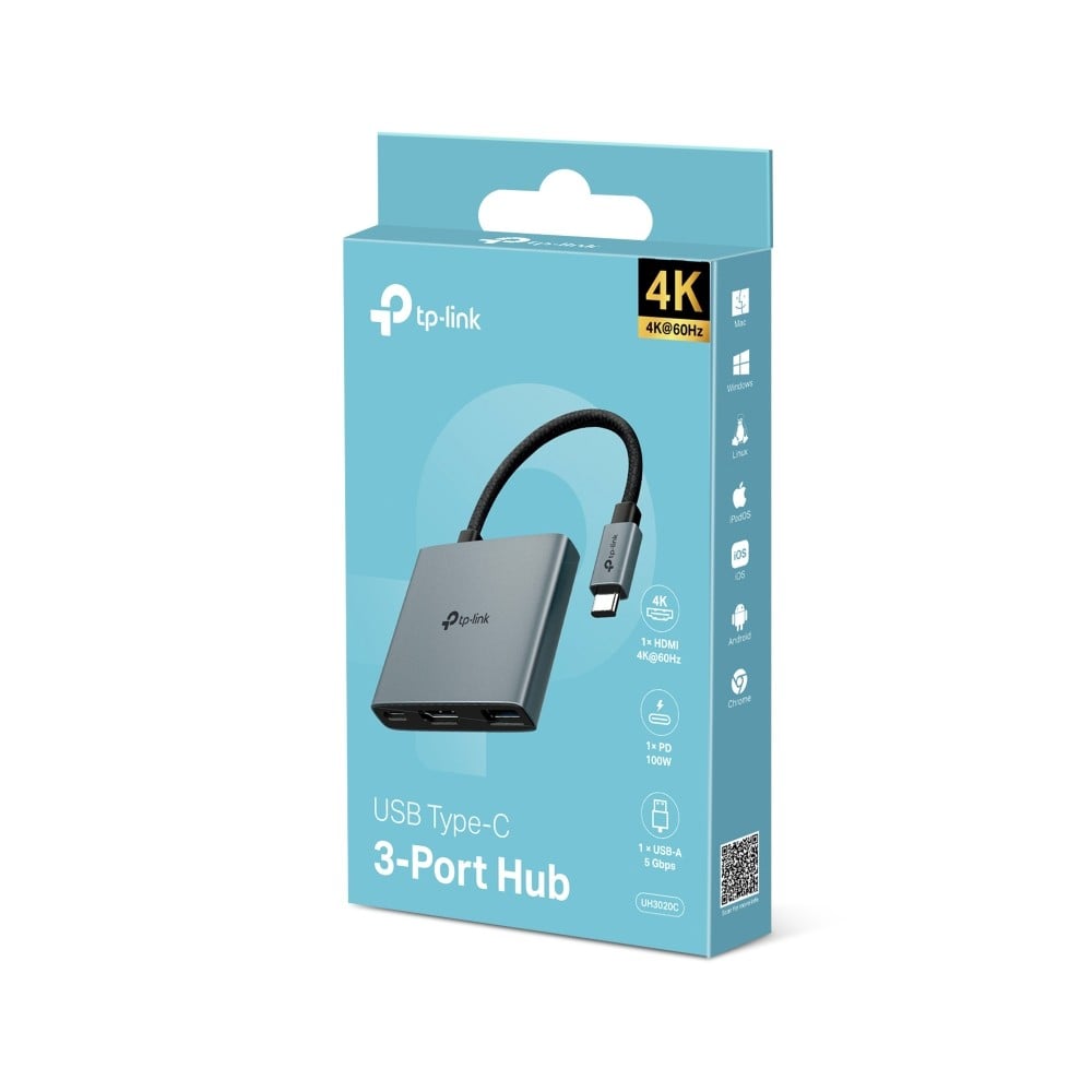 Câble USB TP-Link UH3020C Gris