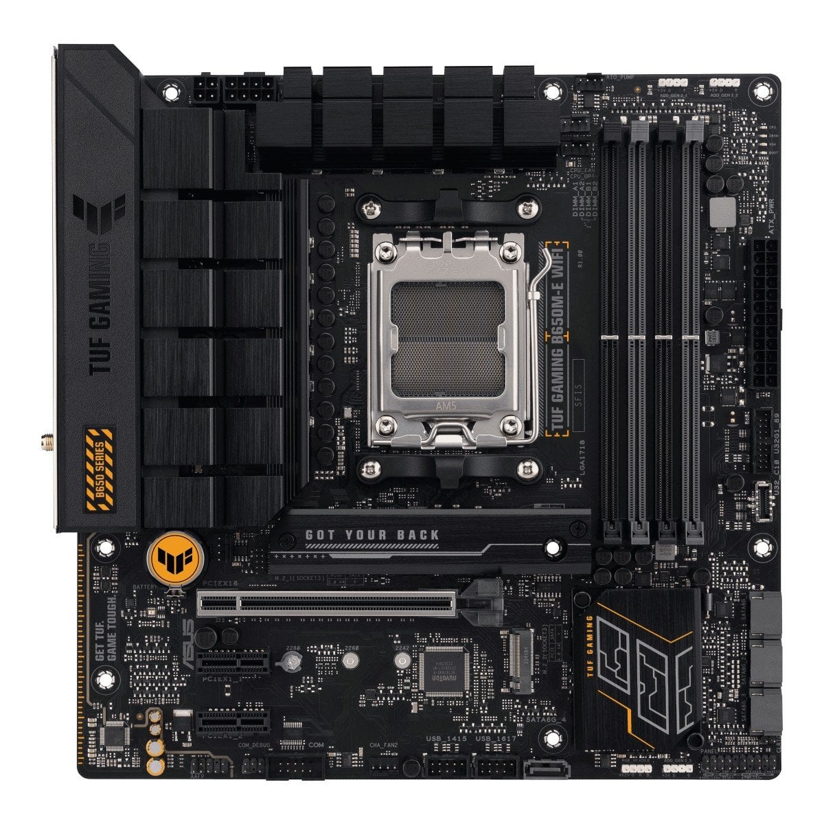 ASUS TUF GAMING B650M-E WIFI AM5 4xDDR5 mATX MB 4xSATA 2xM.2
