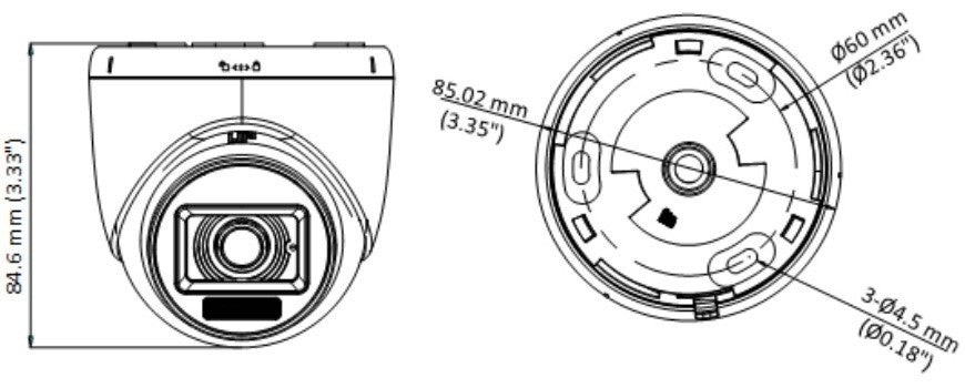 Hikvision DS-2CE76D0T-LPFS(2.8mm) Caméra Turret Audio a Lumiere Hybride Intelligente 2MP Fixe