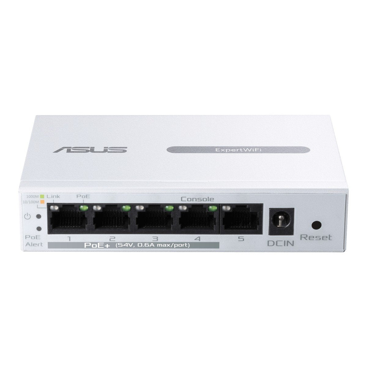 ASUS EBP15 5-Port GbE smart managed PoE+ switch 4 PoE+ ports 60W Supports PoE priority setting