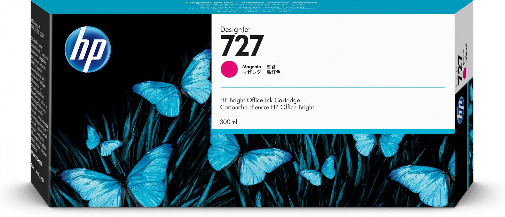 HP 727 original 300-ml Ink cartridge F9J77A Magenta