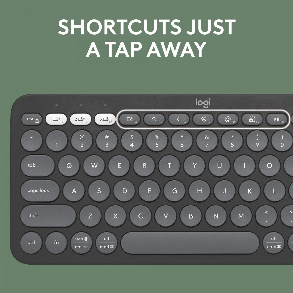 Logitech Pebble 2 Combo clavier Souris incluse Universel RF sans fil + Bluetooth QWERTY US International Graphite