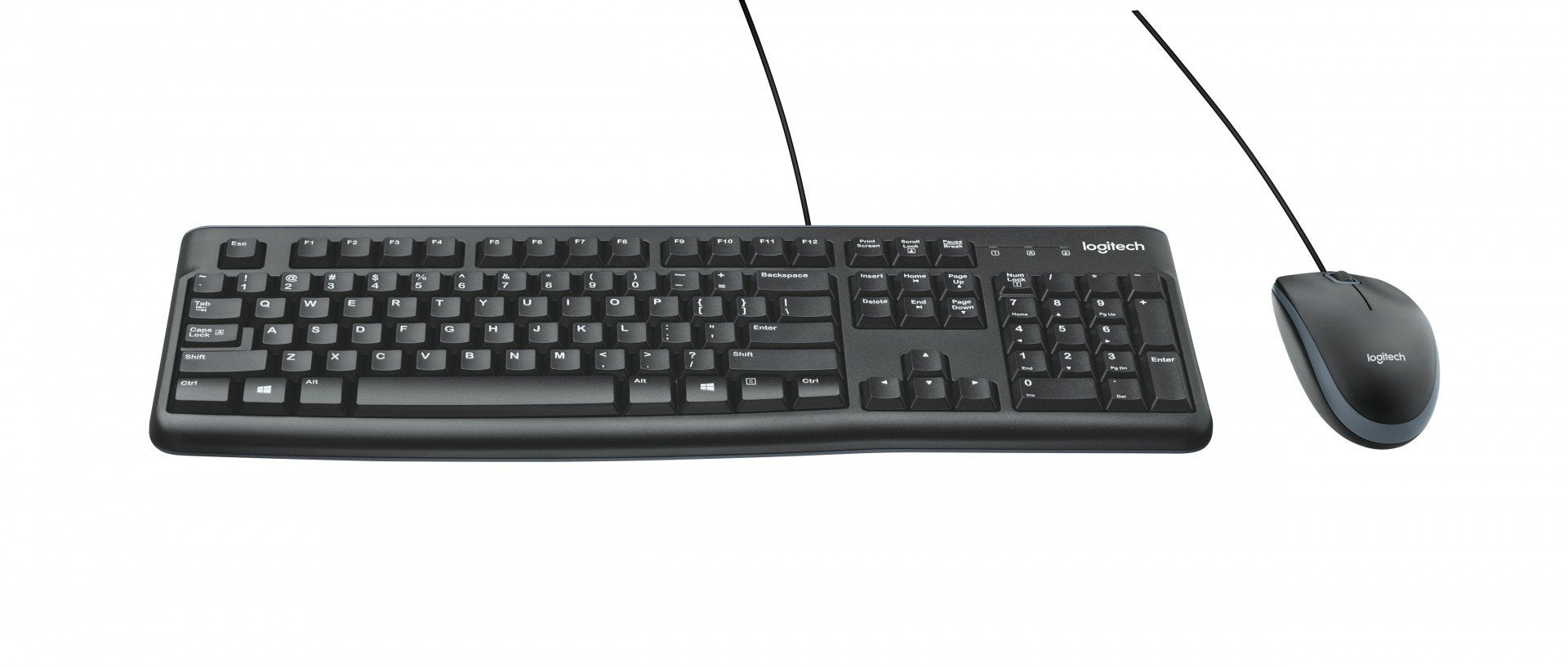 Logitech MK120 clavier Souris incluse Bureau USB QWERTY US International Noir