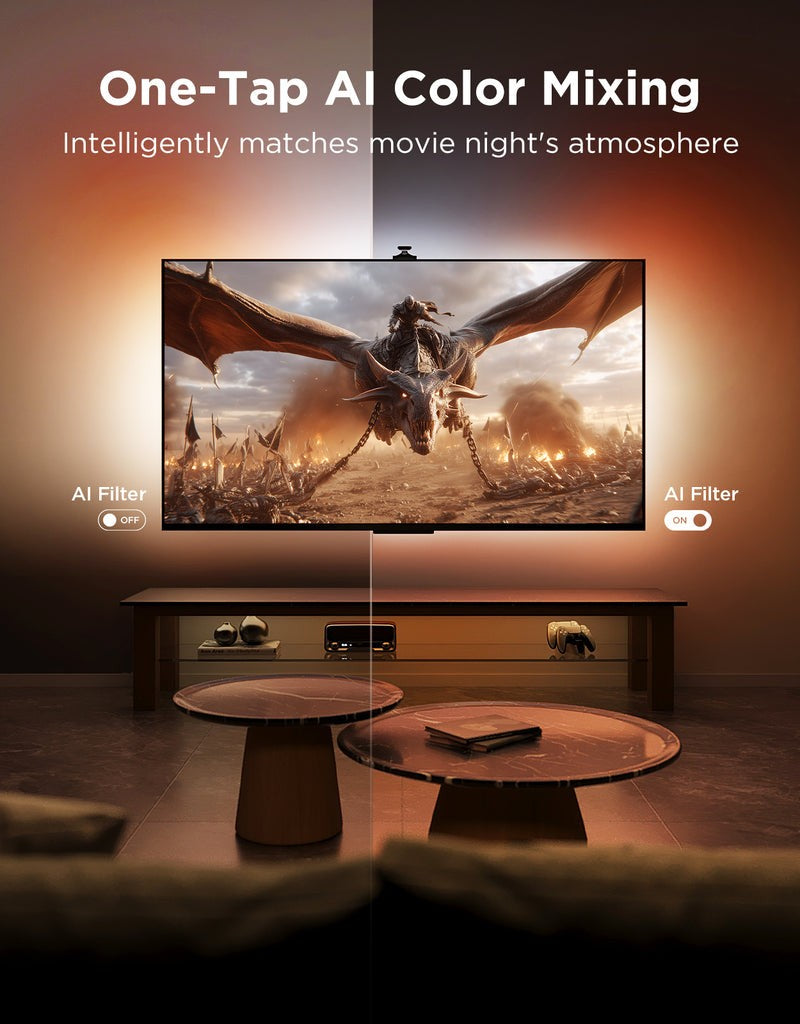 Govee R2A81C11 Éclairage de télévision a trois caméras 75-85 pouces