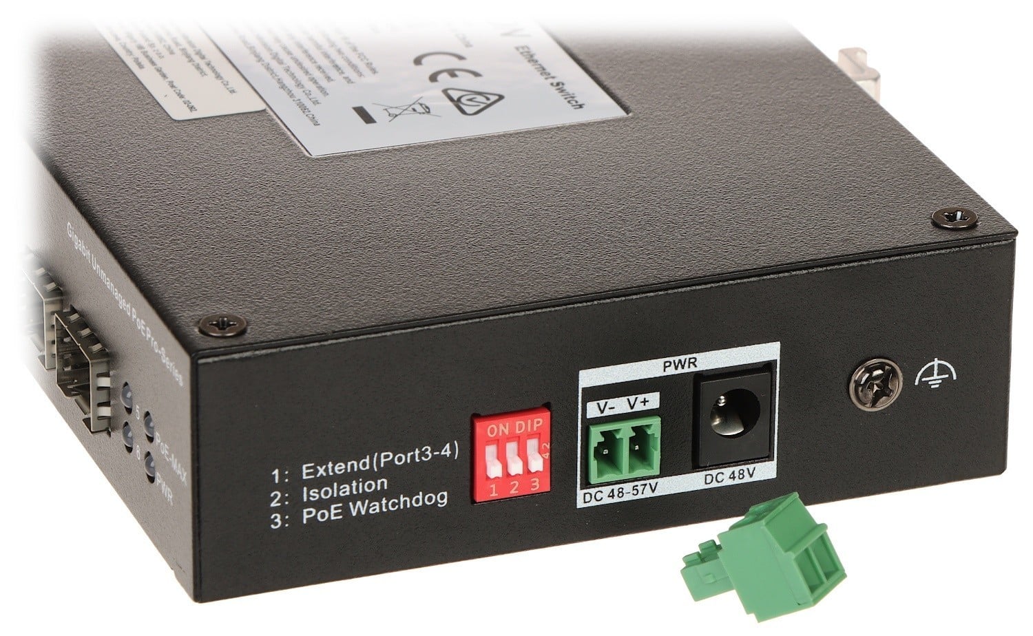 Hikvision DS-3T0506HP-E/HS 4 Port Gigabit Unmanaged Harsh POE Switch