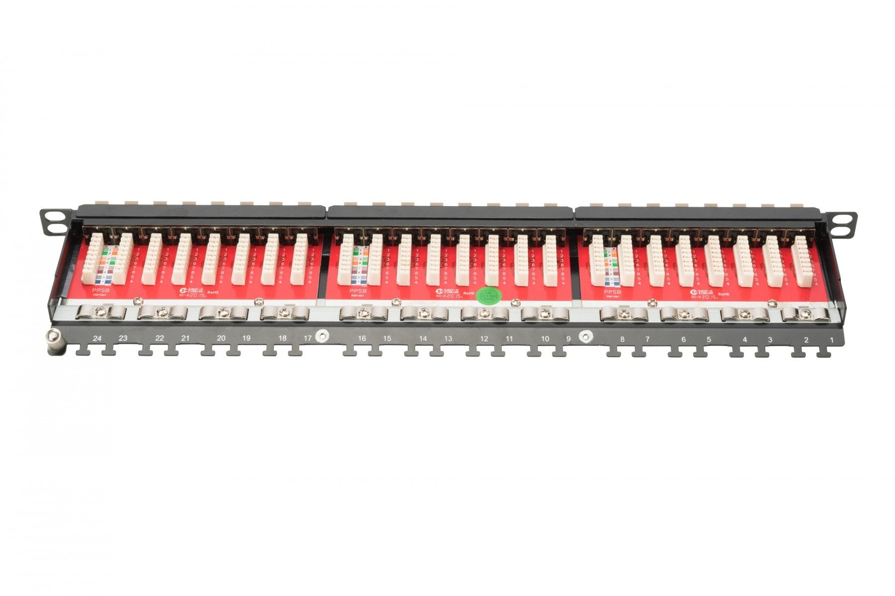 Digitus CAT 6A, panneau de brassage a haute densité de classe EA, blindé
