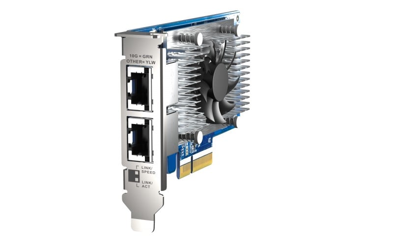 Dual-port 10GBASE-T 10GbE network expa