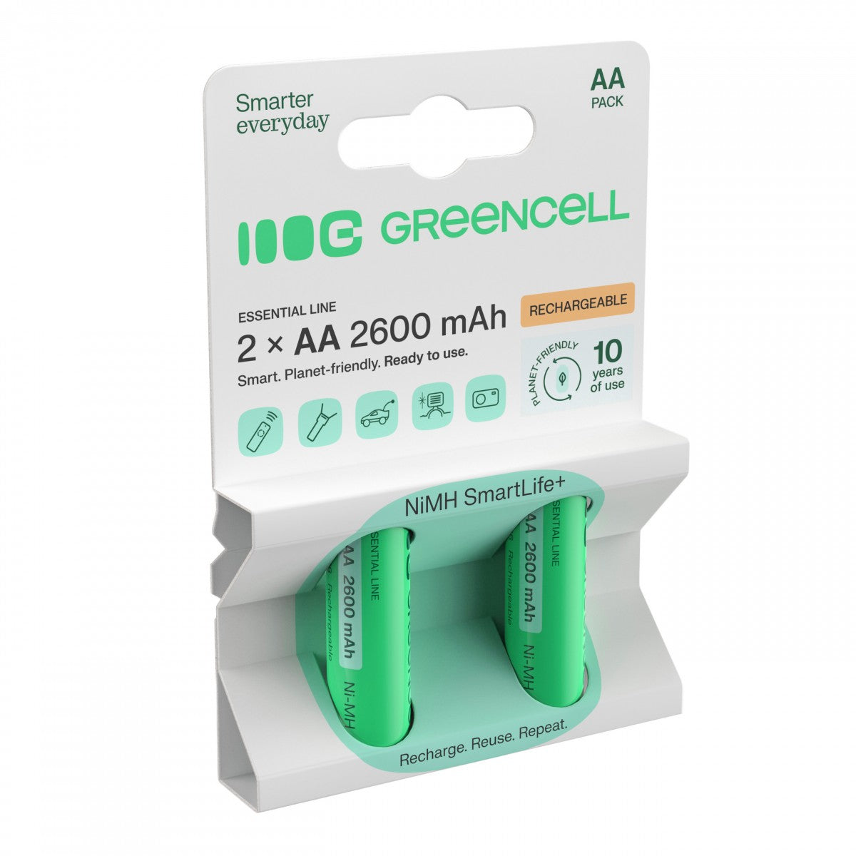 Green Cell GR05 pile domestique Batterie rechargeable AA Hybrides nickel-métal (NiMH)