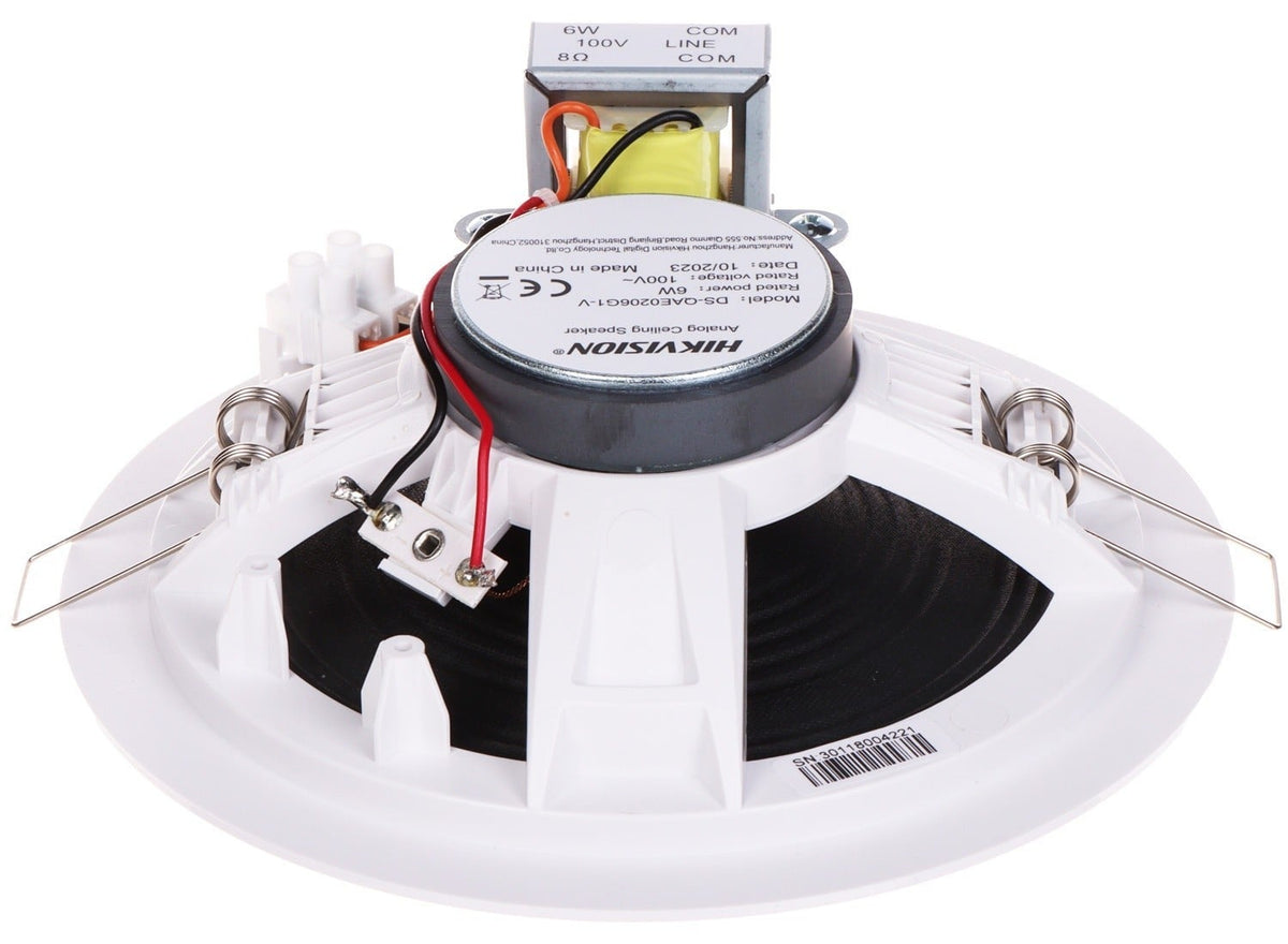 Hikvision DS-QAE0206G1-V Haut-parleur de plafond analogique 6W