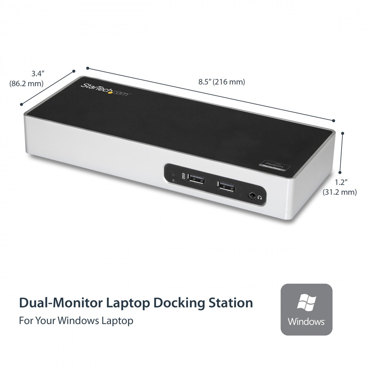 USB 3 Dual Monitor Dock HDMI DVI/VGA