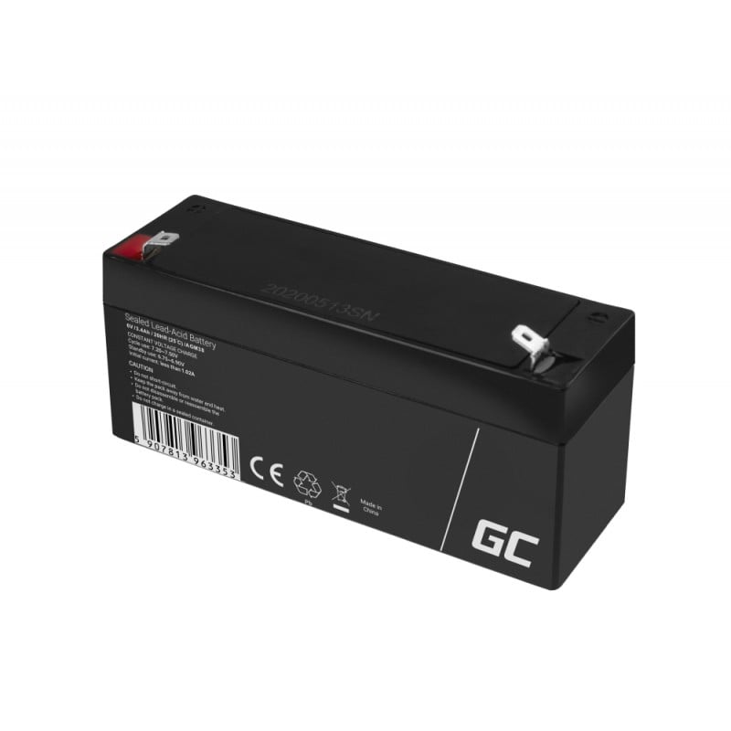 Green Cell Battery AGM VRLA 6V 3.4Ah - Battery - Mignon (AA)