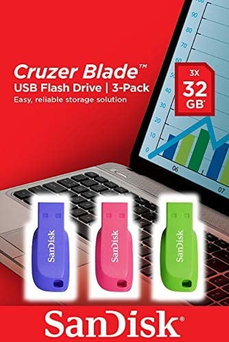 Cruzer Blade USB Flash Drive 3pack 32GB
