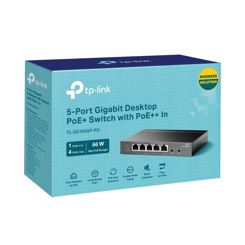 5-Port Gigabit Desktop PoE+Switch