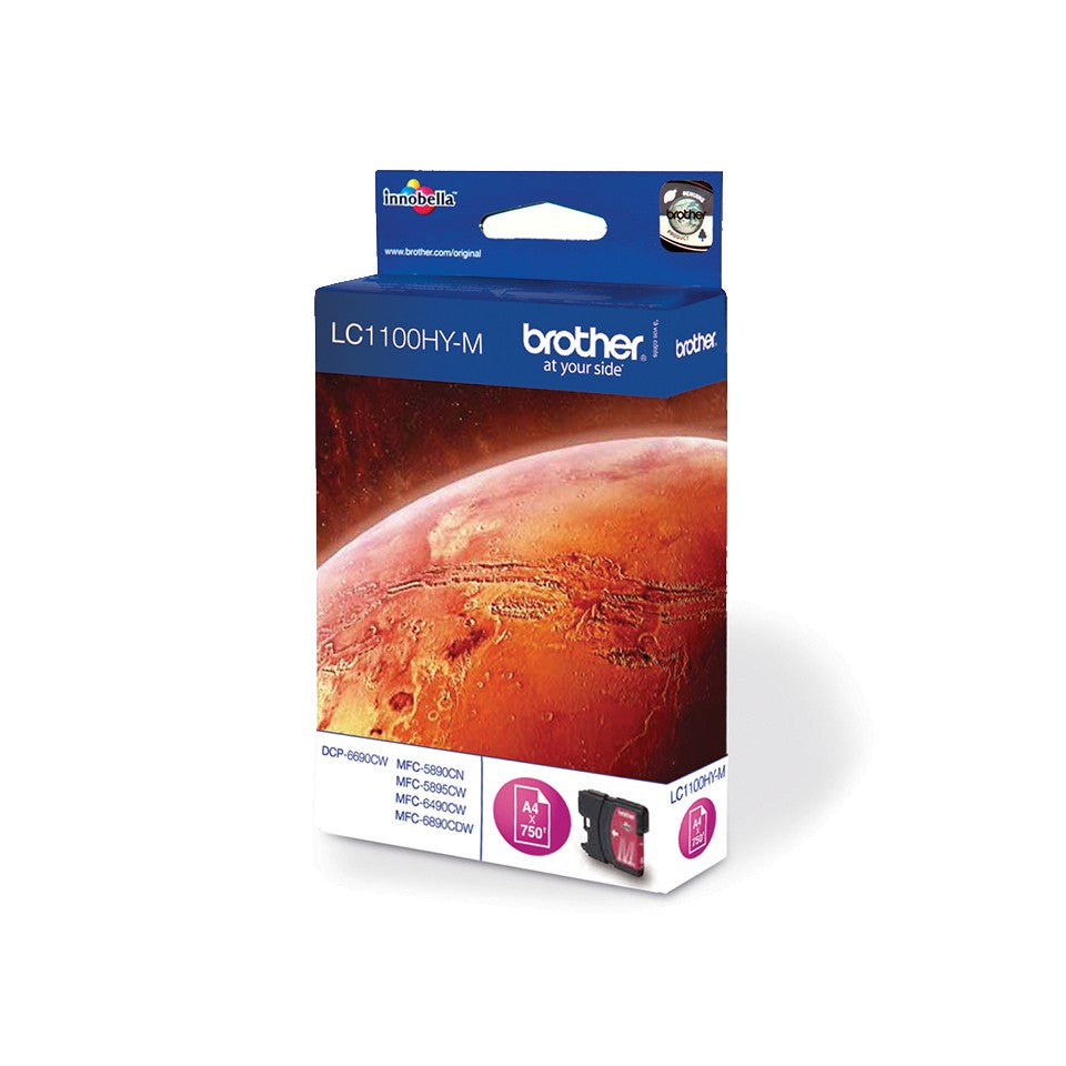 BROTHER LC-1100 cartouche d encre magenta haute capacité 16ml 750 pages pack de 1