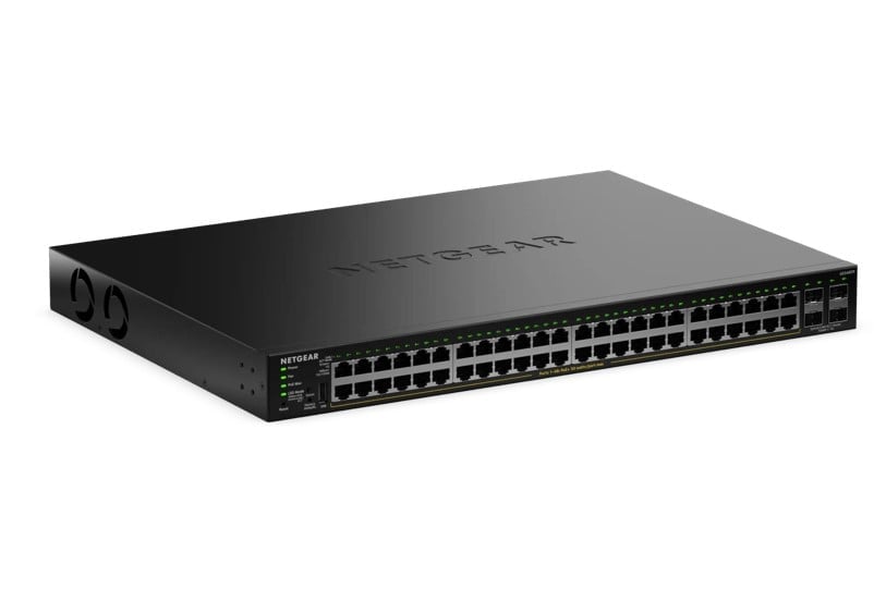 NETGEAR S350 Series 48-Port Gigabit Ethernet PoE+ Smart Managed Essentials Switch with 4 Dedicated SFP Ports