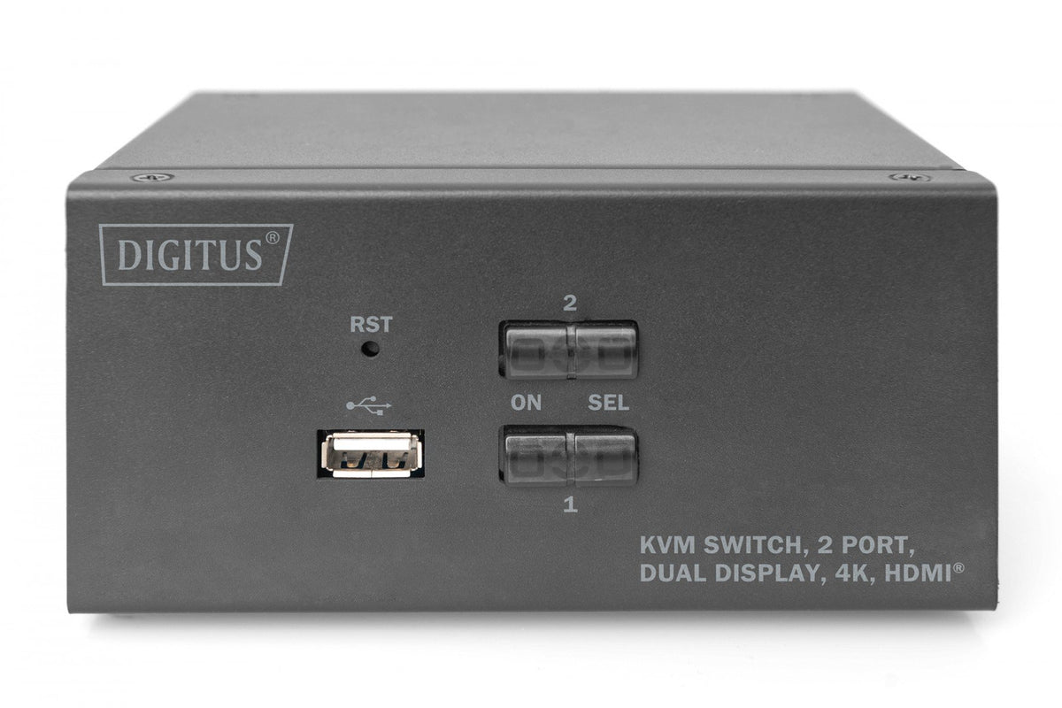 Digitus DS-12860 commutateur écran, clavier et souris Noir