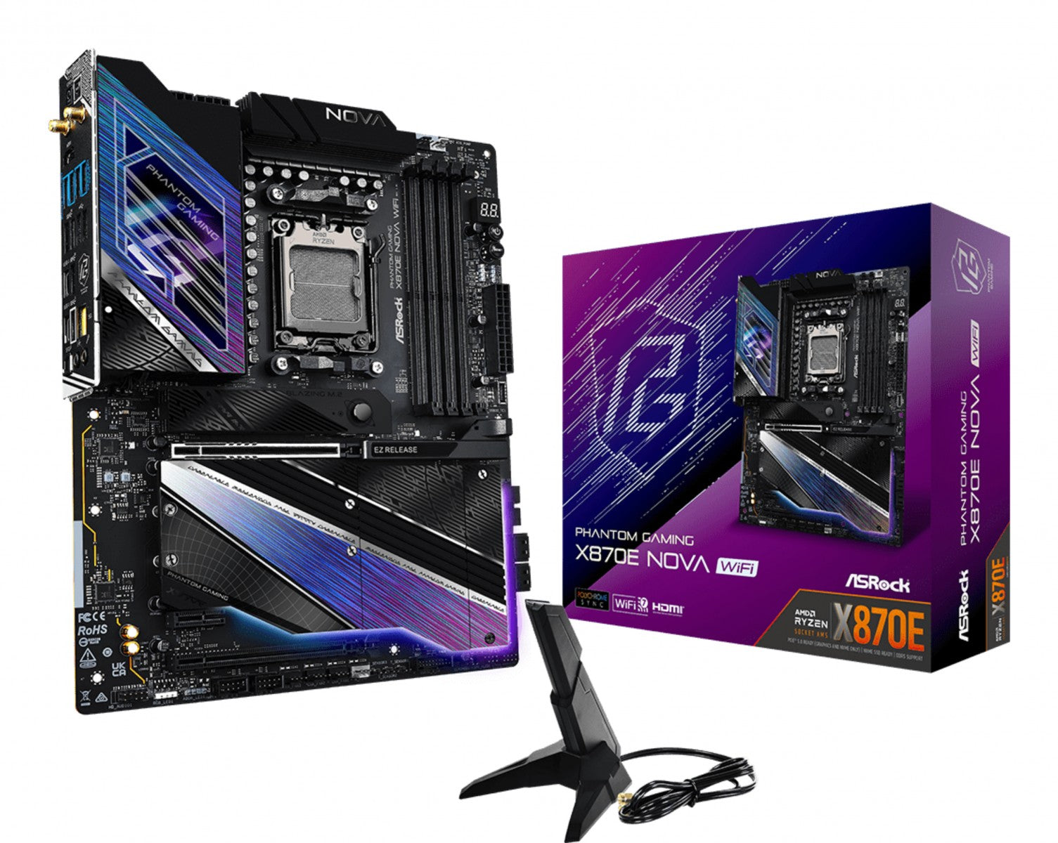 Asrock MK X870E NOVA WIFI AMD X870E Emplacement AM5 ATX