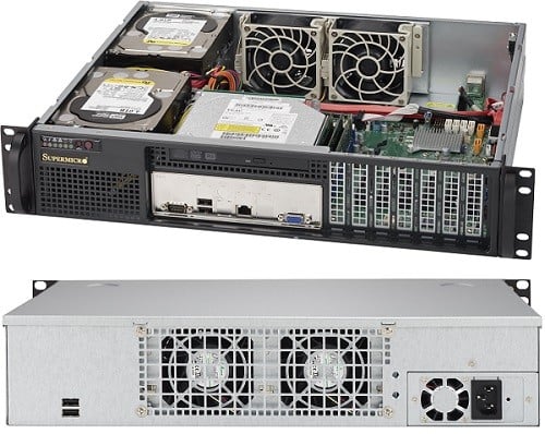 Supermicro SuperChassis 523L-505B 2U Noir 500 W