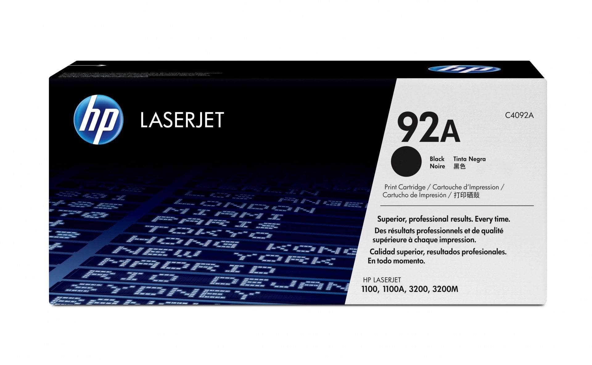 HP 92A Black Original LaserJet Toner Cartridge - 2500 pages - Noir - 1 piece(s)