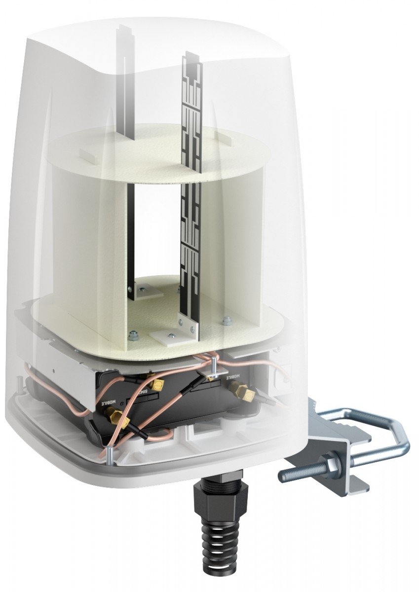 QuWireless A950S Antenne Omnidirectionnelle avec un gain de 4 dBi