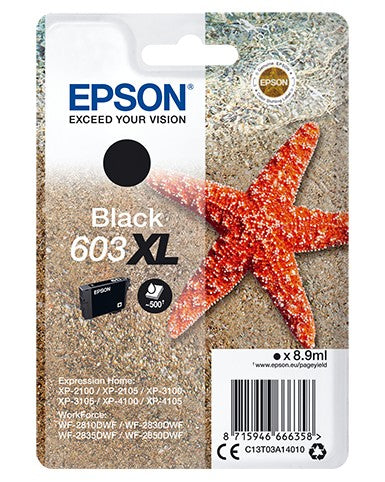 EPSON 4LB Singlepack Black 603XL Ink