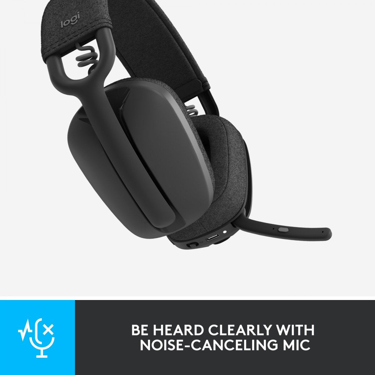 LOGITECH Zone Vibe 100 Headset full size Bluetooth wireless graphite